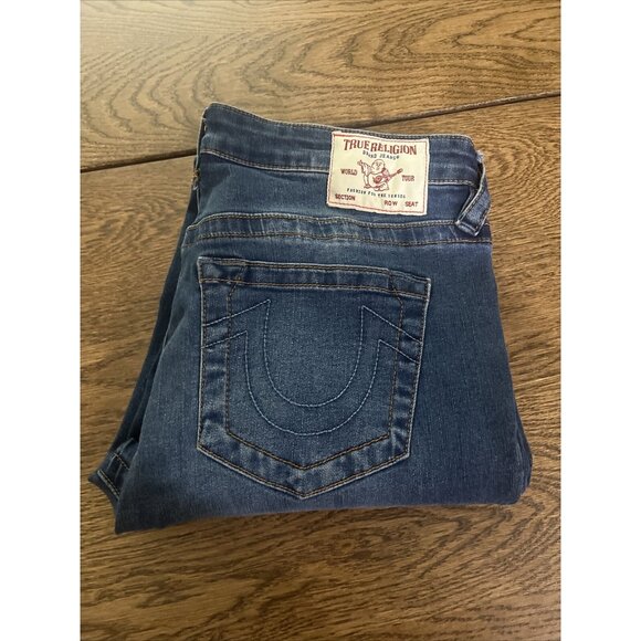 True Religion Women’s Size 32x32) Becca Mid Rise Bootcut Dark Wash Jeans NWOT - Picture 11 of 11
